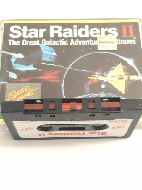 Star Raiders 2 II Commodore 64 C64 Computer Game Cassette Double Jewel Case