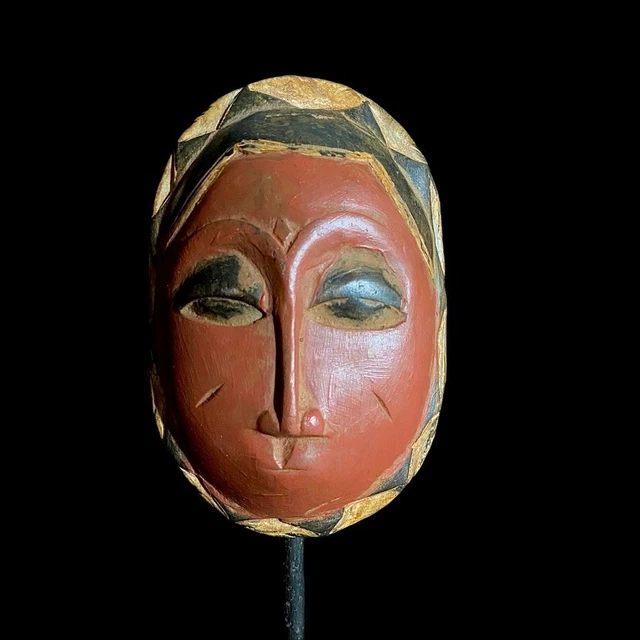African Art Guro Mask Represent, Spectacular Hand Wooden Guro Africa -8661