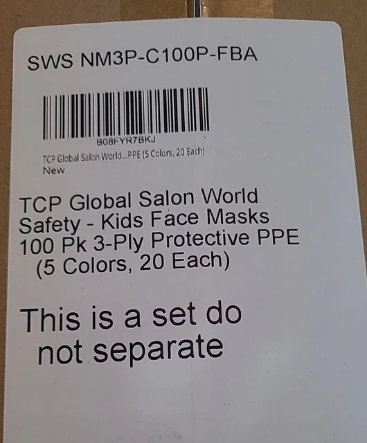 thumbnail image 2 of 1-200 Pack Black Kids Disposable Face Mask - 3 Ply CE Approved FFP2 Safety For Children 2 of 4