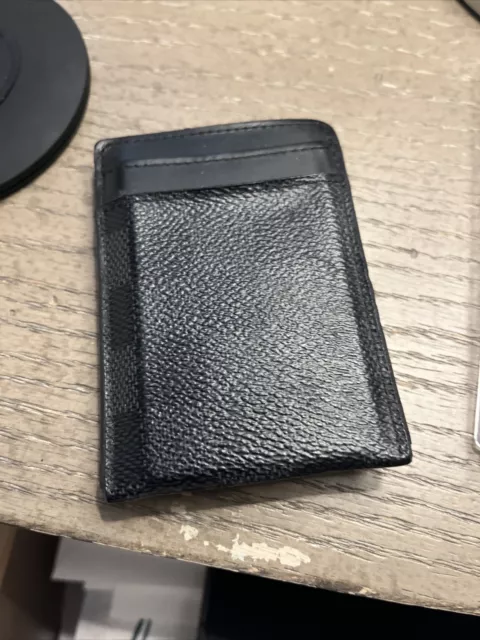Louis Vuitton® Pince Card Holder With Bill Clip Graphite. Size