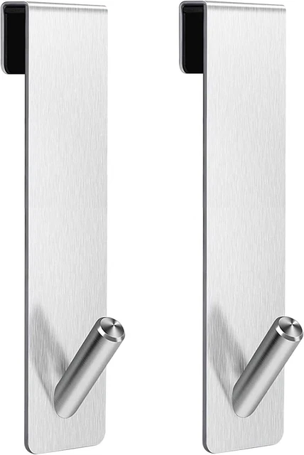 4 Ganci Per Porta Doccia In Vetro &ndash; Senza Fori, Acciaio Inox, Porta Fino A 12 Mm