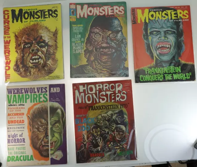 Famous Monsters of Filmland Magazine #12 #103 #39 Horror Monsters #6 Werewolves