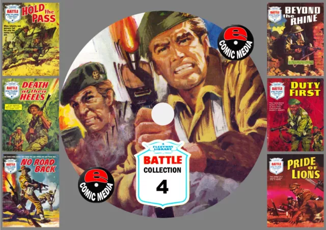 Battle Picture Library UK Comics Collection 4 On PC DVD Rom (CBR Format)