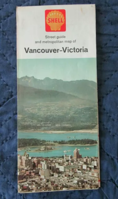 1963   Shell   Street Guide & Metropolitan Map Of Vancouver - Victoria