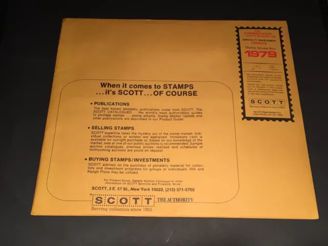 Scott Plate Block Commemorative Album Pages Quad Drilled Supplement #30-1979