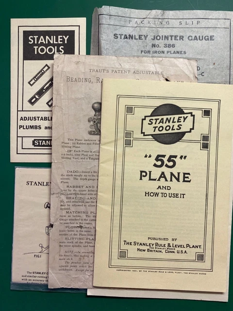 VINTAGE MISC. PAPER labels and inst.Stanley, Axes,10-15pcs old/rep $4. ...