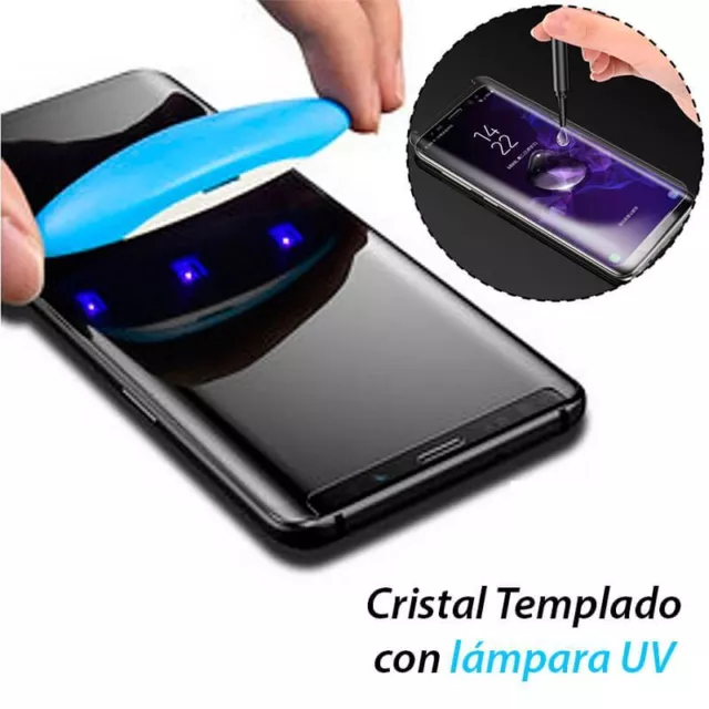 Protector Pantalla para Samsung Galaxy S21 Ultra 5G Cristal Full Glue UV Lampara