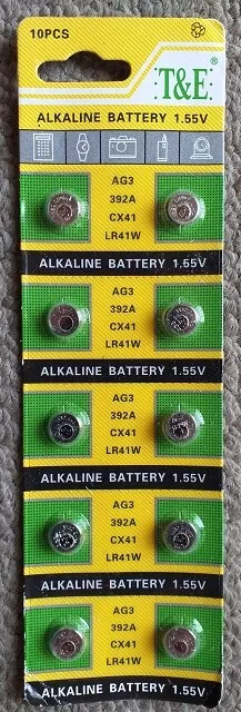 GP 189-C5 / LR54 / LR1130 AG10, GP Batteries Pile-bouton, Alcaline, LR54,  1.5V, 44mAh