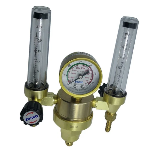 ARGON GAS BOTTLE Cylinder Welding Pressure Regulator Reducer Dual Gauge