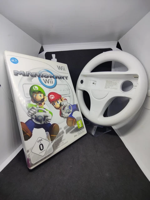 Jeu Mario Kart Wii + Volant Officiel Wii - Très Bon état, Version PAL Française