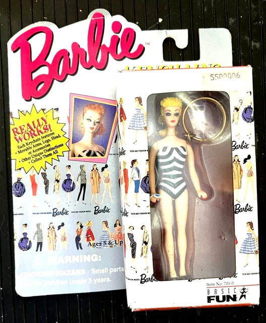 Barbie Key Chain Teen Age Fashion Model  4" Replica of vintage Barbie 1959