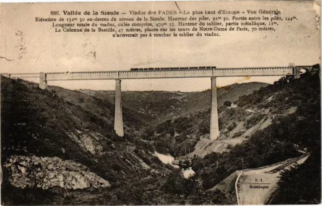 CPA SIOULE Valley - FADES Viaduct - The Highest in Europe... (222099)