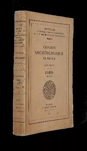 Congrès archéologique de France XCVII° session, 1934, séances générales