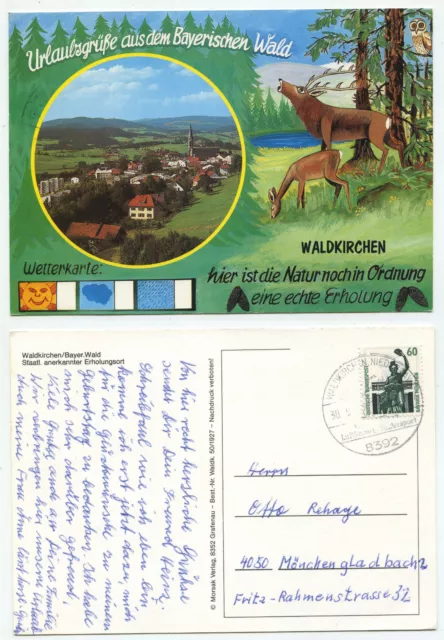 27332 - Waldkirchen, Bayer. Forest - postcard, run