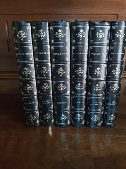 VICTOR HUGO - Oeuvre en 6 volumes cuir - Cercle du Bibliophile