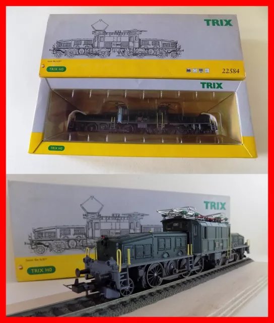 TRIX HO 22584 LOCOMOTIVA SBB Be 6/8 13305 "COCCODRILLO" OVP!!!