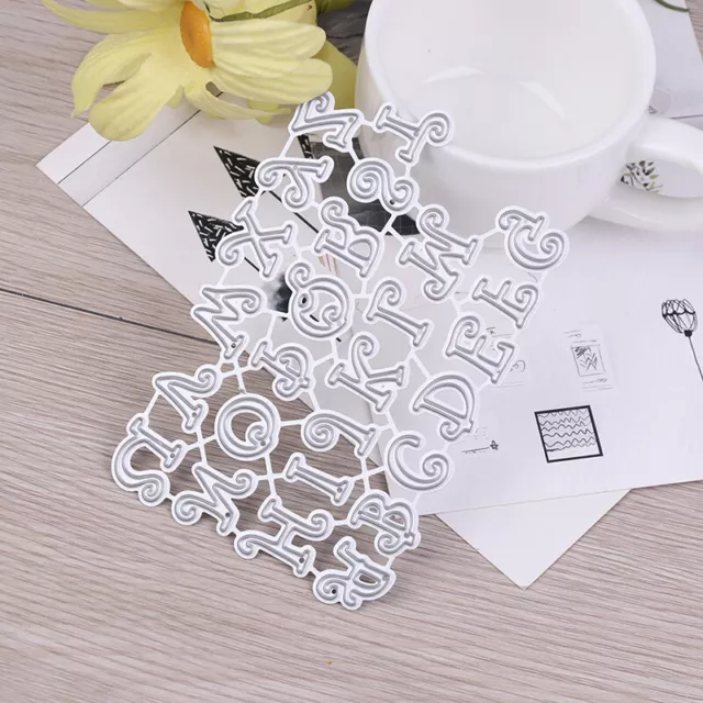 1 Set Letter Alphabet Metal Cutting Dies DIY Scrapbooking Paper Card StenFRFR