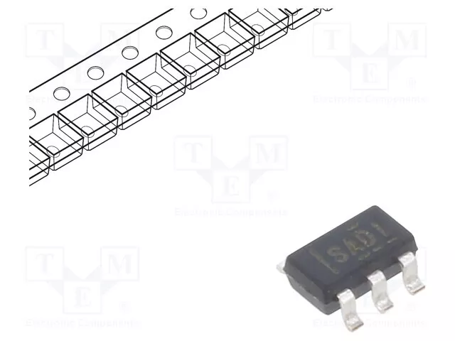 Diode: TVS Array 3A SOT23-6 Ch: 2 Unidirectional 7V