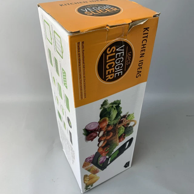 VEGGIE SLICER FOR Kitchen 16 pcs Black and Green Gift For New Home new