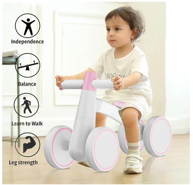 HUOLE Draisienne Bebe, Jouet Enfant pour 12-24 Mois, 4 Ruotes, Cadeau du Premier Anniversaire d'un Enfant (Poids corporel Max. 25 kg), Jouet pour Filles et Garçons HUOLE Draisienne Bebe, Jouet Enfant pour 12-24 Mois, 4 Ruotes, Cadeau du Premier Anniversaire d'un Enfant (Poids corporel Max. 25 kg), Jouet pour Filles et Garçons