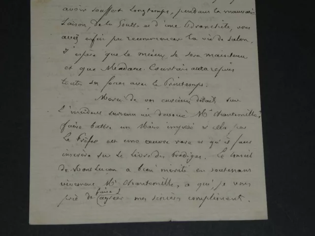 Louis Antoine Garnier Pagès - Lettre autographe signée au Gén de Courtais 1875 3