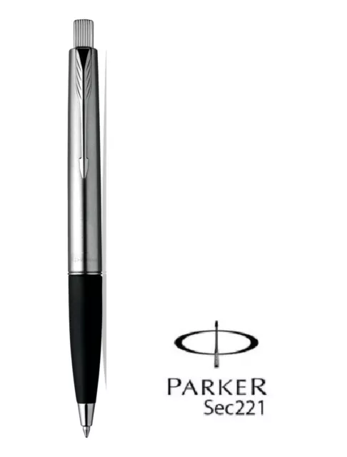 Parker Frontier Stainless Steel Ball Pen - Chrome & Gold With Free Gift Box