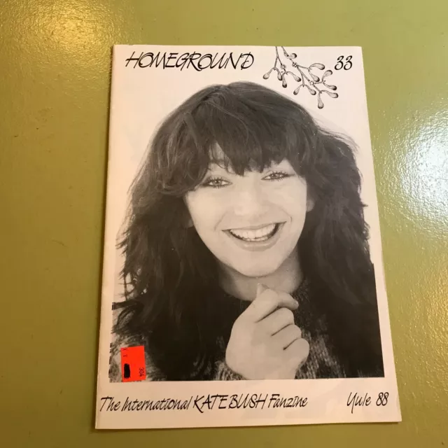 Kate Bush Homeground Fanzine Magazine yule 1988 No 33 rare book uk w/pics!! WOW!