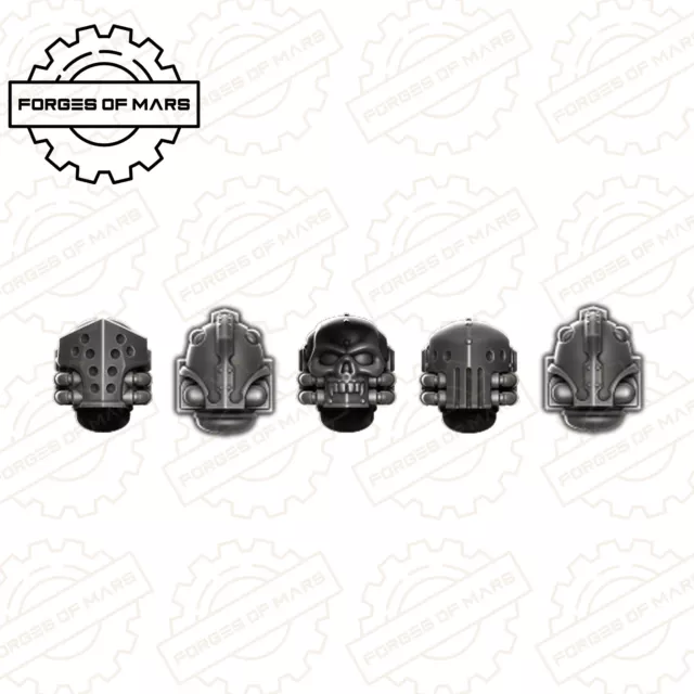 Voidstalkers - 46mm Exosuits - Heretechs - Heads - Set #5 (x5)