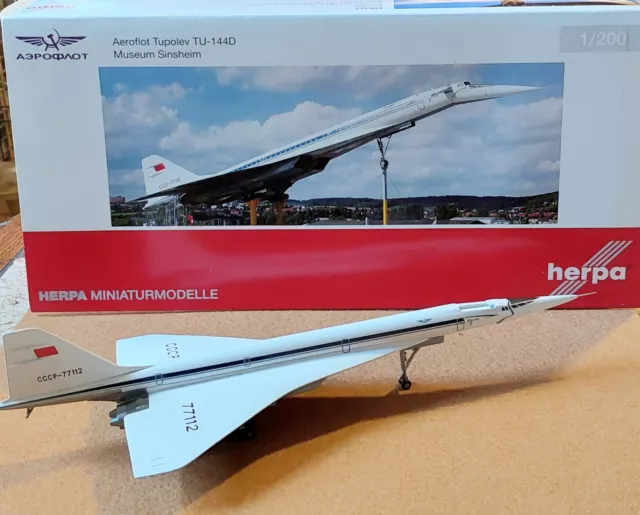 Herpa Wings Aeroflot Tupolev 556323  Limited Editiom Museum Sinsheim   1:200