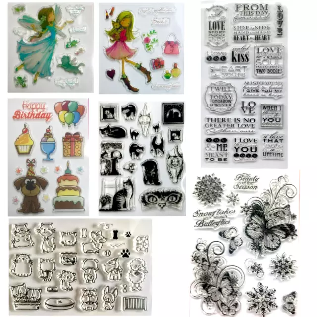 Kartenherstellung Scrapbooking Silikon Klar Stempel Set - Wählen Sie Ihr Design