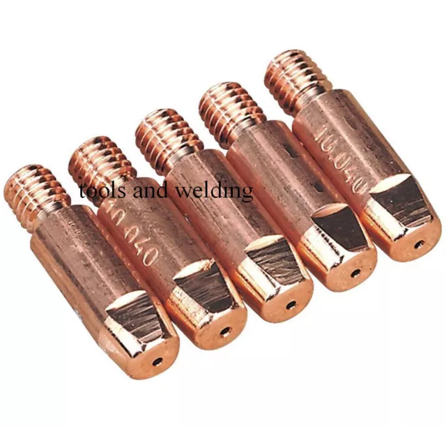 0.6mm Mig Welding Welder Round Contact Tips for MB25 MB36 Euro Torches 5pk (204)