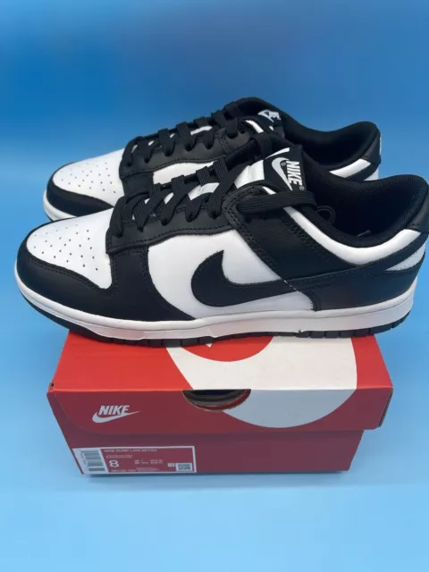 Nike Dunk Low Panda schwarz/weiß Turnschuhe Größe UK 7 EU 41 US 8