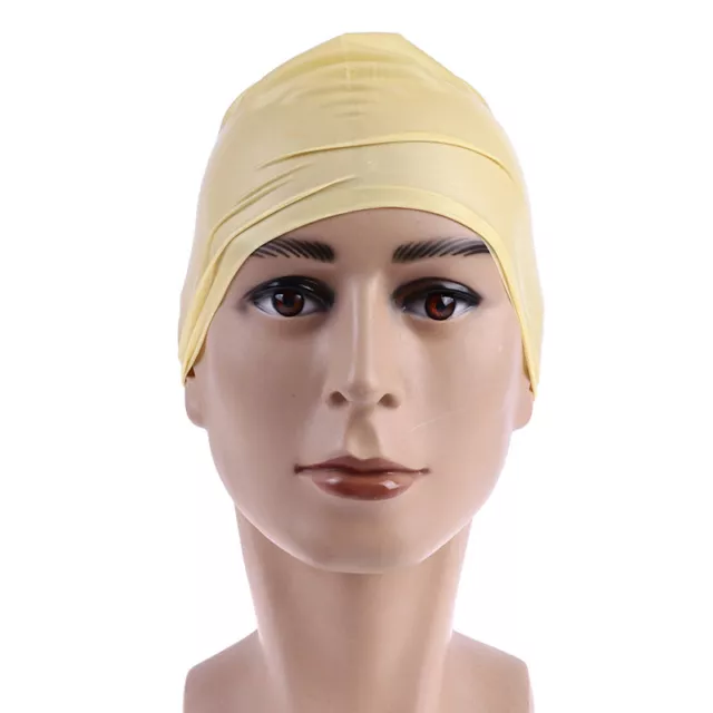 Fake Latex Flesh Skin Unisex Bald Head Wig Cap Rubber Skinhead Costume Prank SN❤