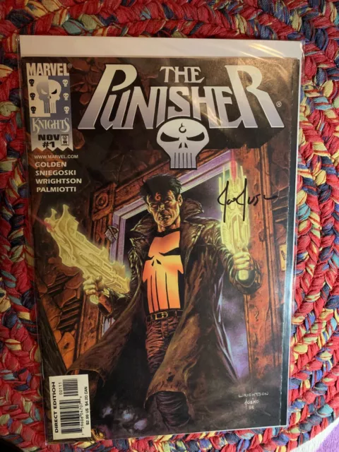 MARVEL "The Punisher" #1 thru 4 all signed by Joe Jusko, Wrightson Artwork 1998