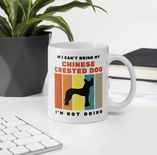 Chinese Crested dog mug lover gift for mum dog lover cup for dad birthday