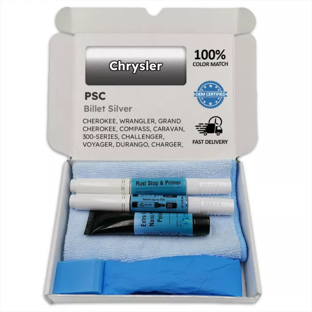 PSC Billet Silver Touch Up Paint for Chrysler CHEROKEE WRANGLER GRAND COMPASS C