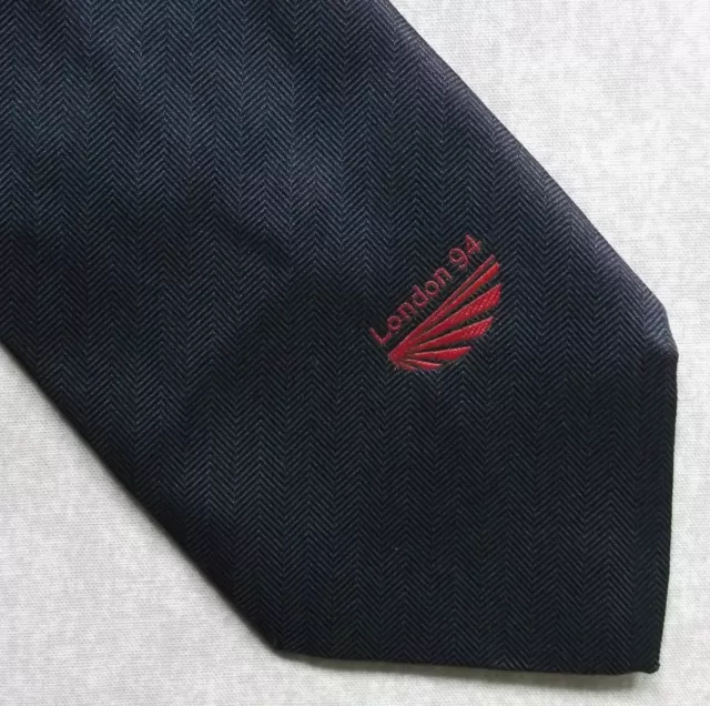 Tie Necktie Vintage Mens Crested Club Association LONDON 94 1990s 1994 SPORTS