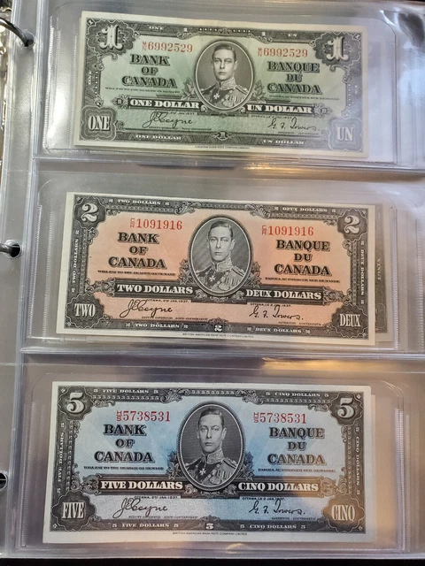 Paper Money Series Collection $1-$20 1937-2006