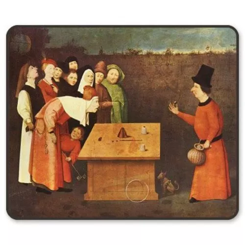 Hieronymus Bosch - The Conjurer - Medieval Art Car Vinyl Sticker - SELECT SIZE