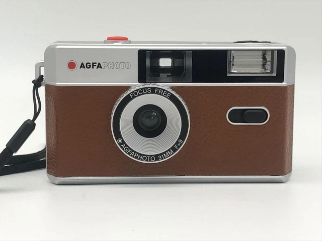 AgfaPhoto Reusable Photo Camera marrón, cámara analógica de imagen pequeña