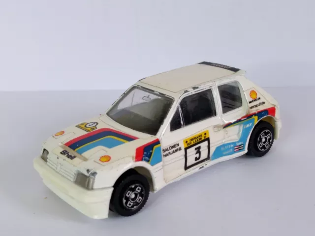 Voiture miniature course rallye Peugeot 405 1/43 BURAGO made in ITALY N6093