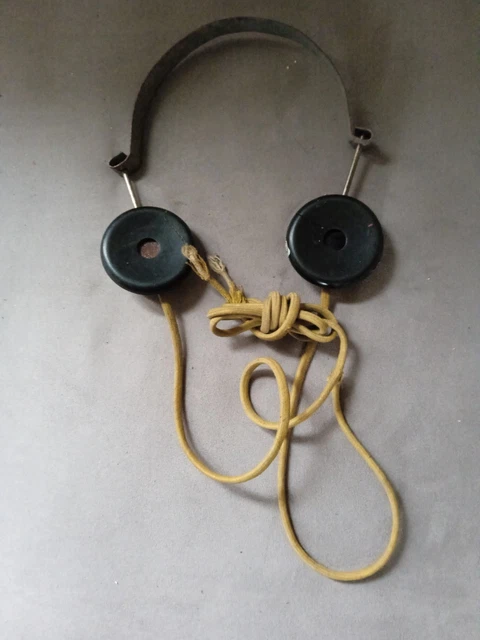 ANCIEN Philips EM-6126 Vintage Stéréo Sur Oreille Rembourré Casque testé fonctio