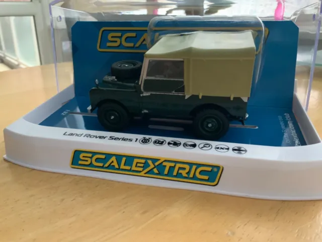 Scalextric Land Rover Series 1 C441 Green Slot 1:32 slot car superb new & boxed