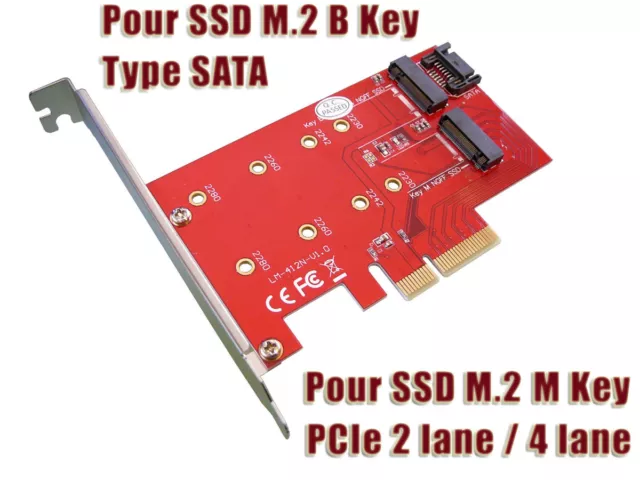 Kalea-Informatique - Carte contrôleur PCIe 3.0 16x pour 4 SSD M.2