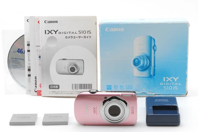[NEAR MINT] Canon IXY DIGITAL 510 IS Powershot Digital Camera Pink 4x From JAPAN