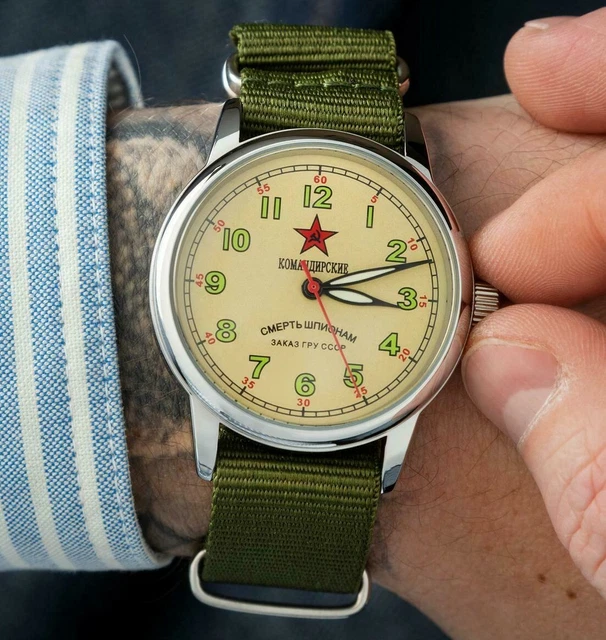 NUOVO! OROLOGIO RAKETA Meccanico URSS Sovietico Russo Militare Uomo