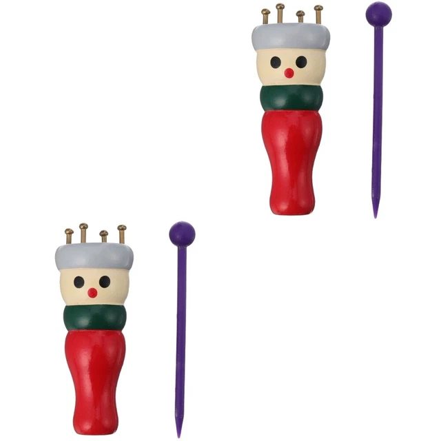 Juego de 2 carretes de punto de telar francés para muñecas de madera niño niño