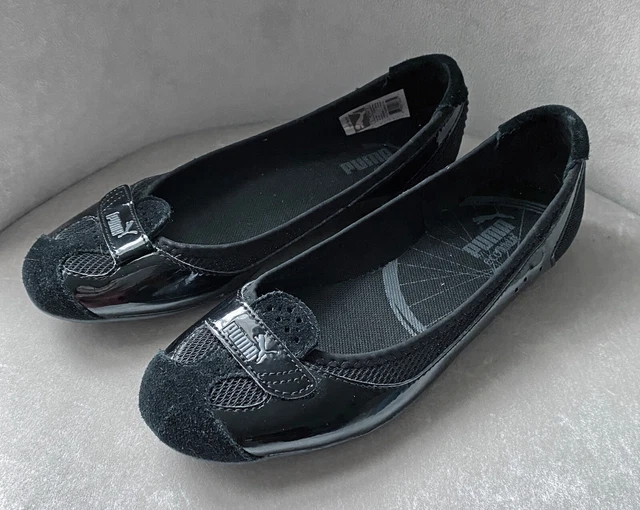 PUMA SPORT LIFESTYLE Womens Size 8 Black White shoes sneakers