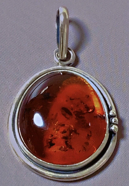 Pendentif Ancien En émail De Limoges - Décor Floral Anémone Signé AD - Superbe Pièce De Collection