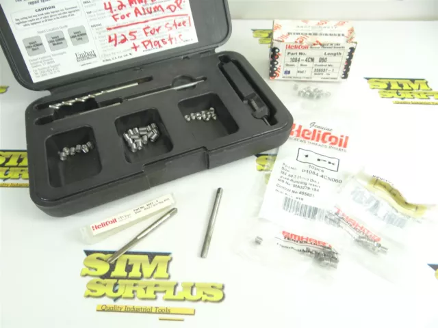 Helicoil Metric Professional Repair Kit M4 X 0.7 P/N 5403-4 +Extra Taps Inserts